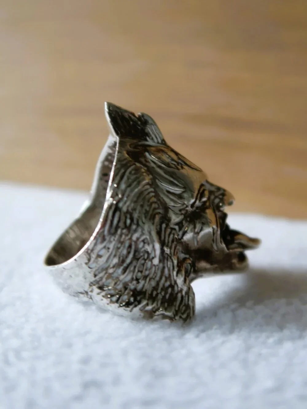 Heavy Music Rock Stage Power Biker Ring KISS Gene Simmons 925 Sterling Silver